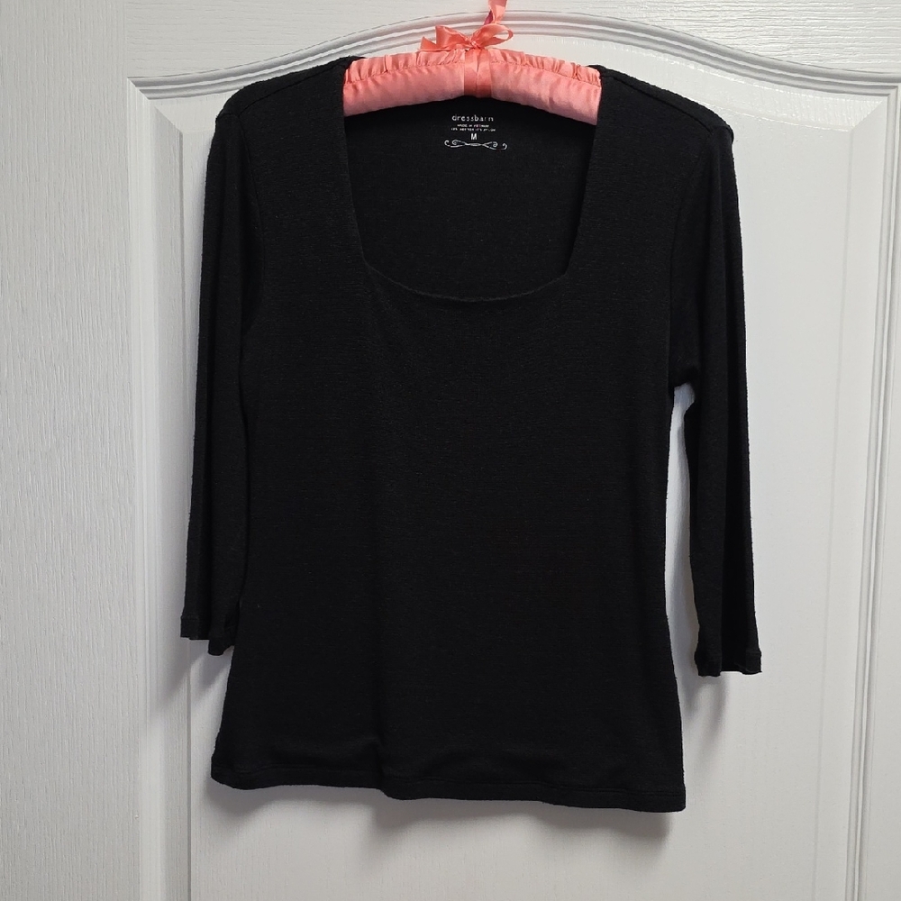 Dress Barn Classic Black Long Sleeve Tee